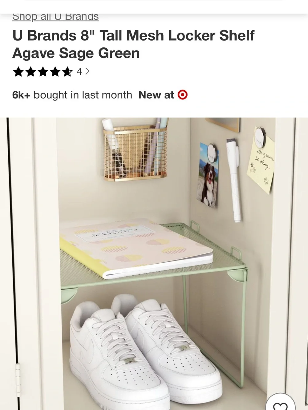 Mesh Locker Shelf - Tall 8